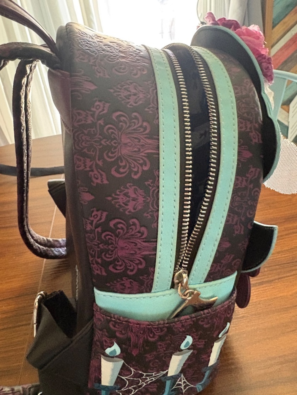 Haunted Mansion Bride Loungefly Backpack View 3